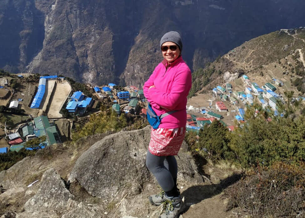 Namche Bazari View While Everest Base Camp Treks